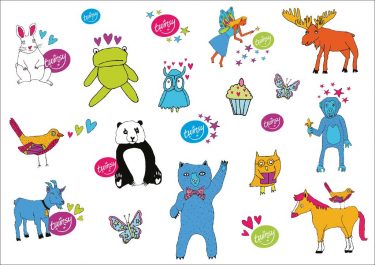 Klistermärken med glitter - Image 2