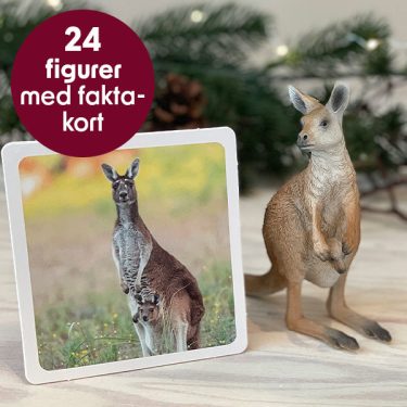 Julkalender för barn - Exotiska djur - 24 djurfigurer och faktakort - Image 3