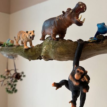 Julkalender för barn - Exotiska djur - 24 djurfigurer och faktakort - Image 2